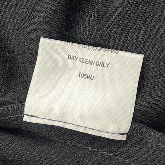 Eileen Fisher XL 100% Wool Black Open Drape Cardigan Sweater - Picture 6 of 16